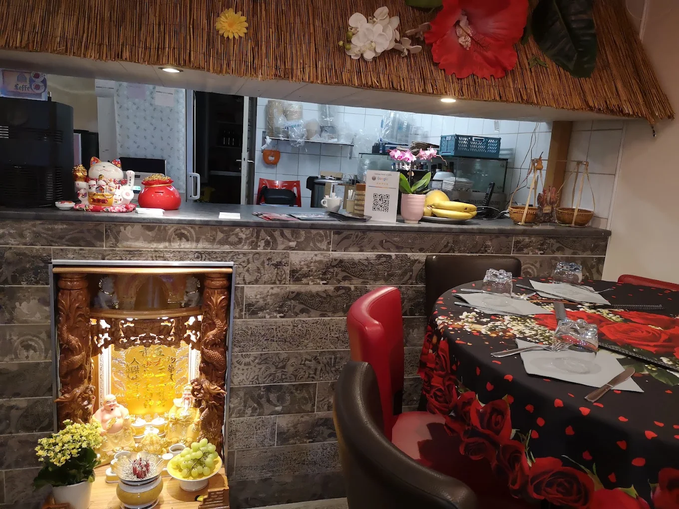 Cuisine ouverte du restaurant